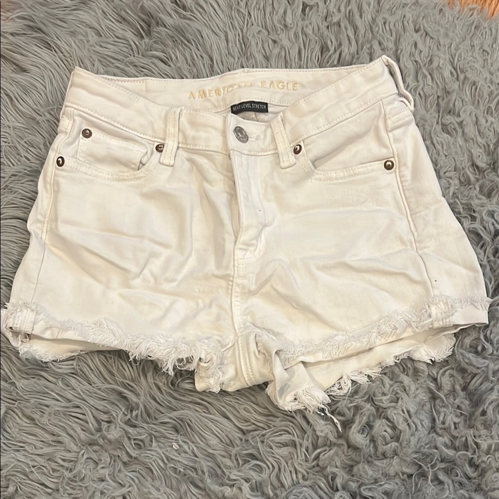 American Eagle Outfitters Women's White Denim Shorts